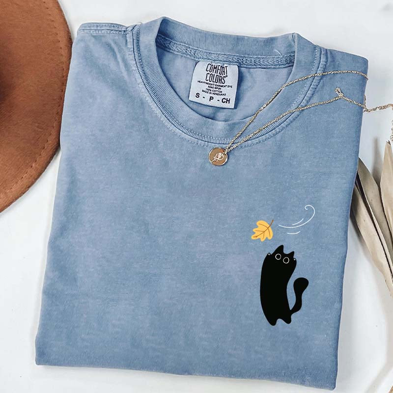 Black Cats Fall Cozy Cute T-Shirt