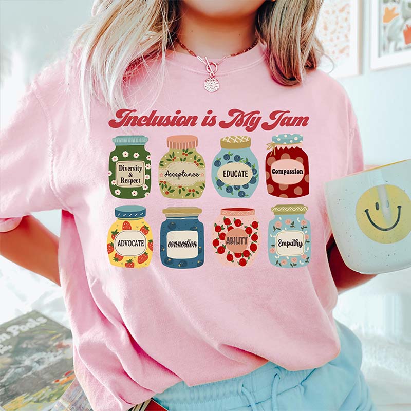 Inclusion Is My Jam Neurodiversity Teacher T-Shirt