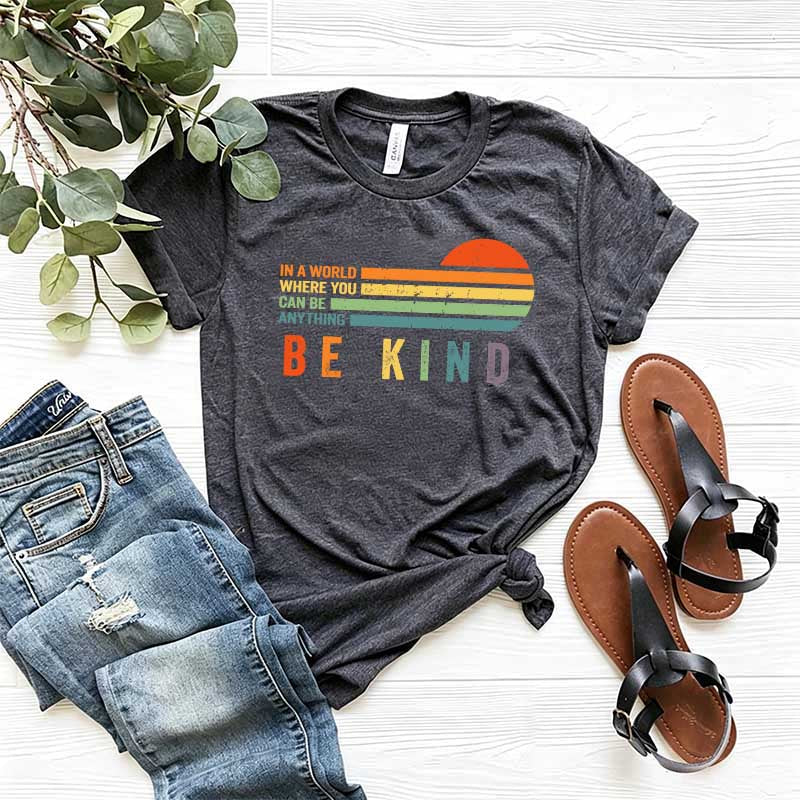 Retro Be Kind Rainbow T-Shirt