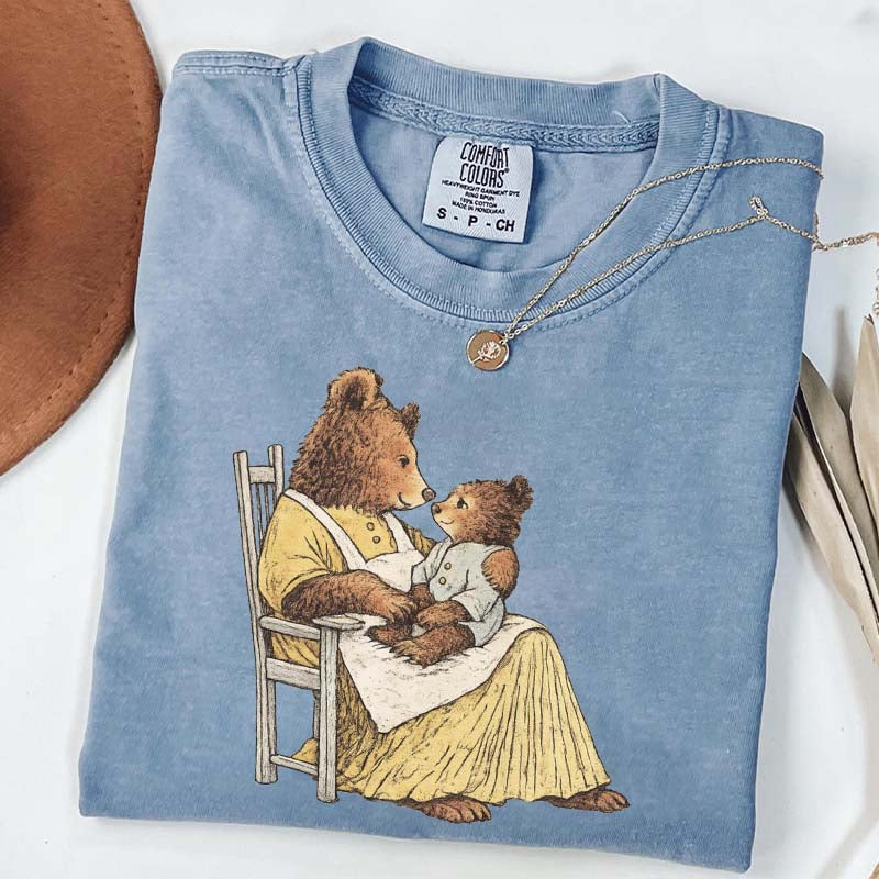 Vintage Storybook Bear Cub T-Shirt