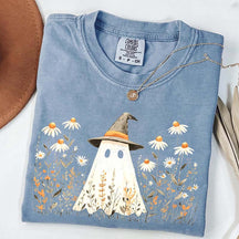 Retro Halloween Fall Aesthetic Daisy Flower T-Shirt