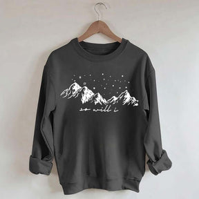 If The Stars Were Made To Worship So Will I Christian Sweatshirt
