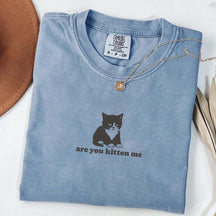 Are You Kitten Me Funny Cat Meme T-Shirt
