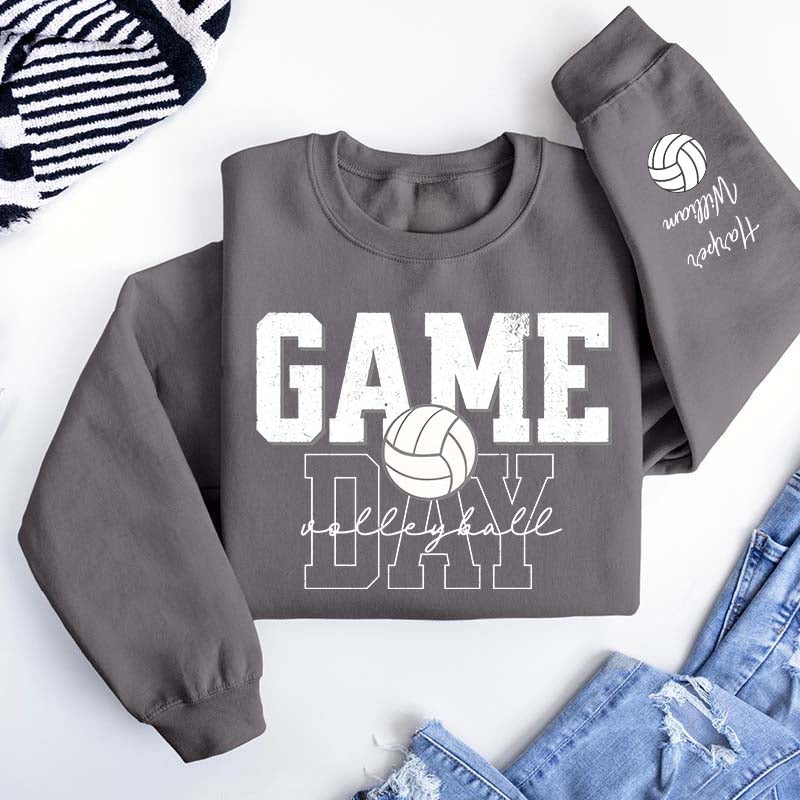 Personalized Volleyball Mom Name Sweatshirt
