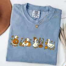 Fall Goose Vibes Autumn Coffee Pumpkin T-Shirt