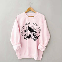 Support Your Local Murder Lunar Phase Sweatshirt