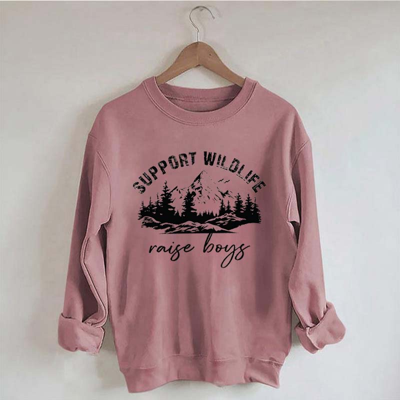 Support Wildlife Raise Boys Sweatshirt