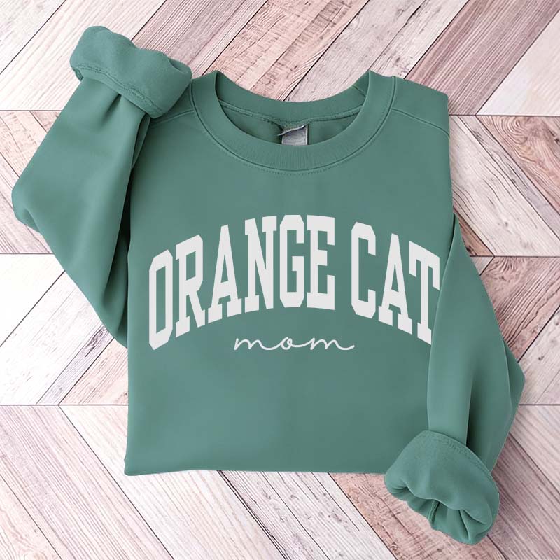 Orange Cat Mom Sweatshirt
