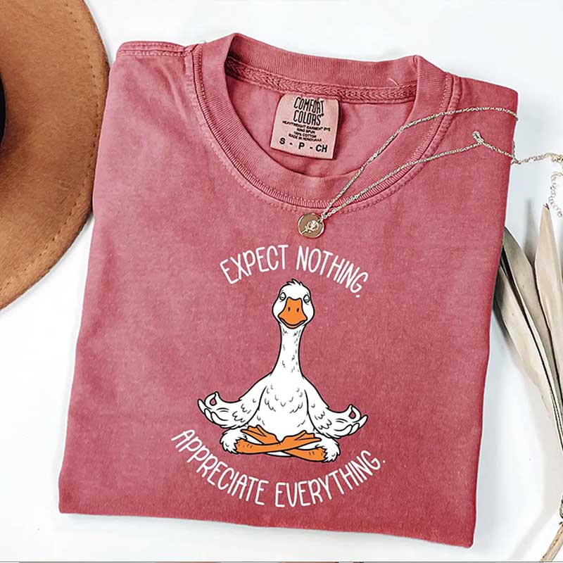 Yoga Expect Nothing Appreciate Everything T-Shirt