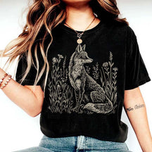Vintage Fox Linoprint T-Shirt