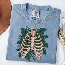 Skeleton Green Plant T-Shirt