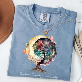 Freedom Dignity Tranquility Tree T-Shirt