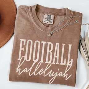 Distressed Retro Football Hallelujah T-Shirt