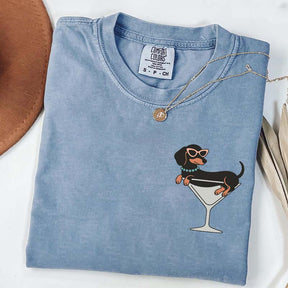 Weenies and Martinis Dachshund Weenie Tini T-Shirt