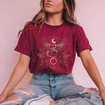Vintage  Mystical Dragon and Moon T-Shirt