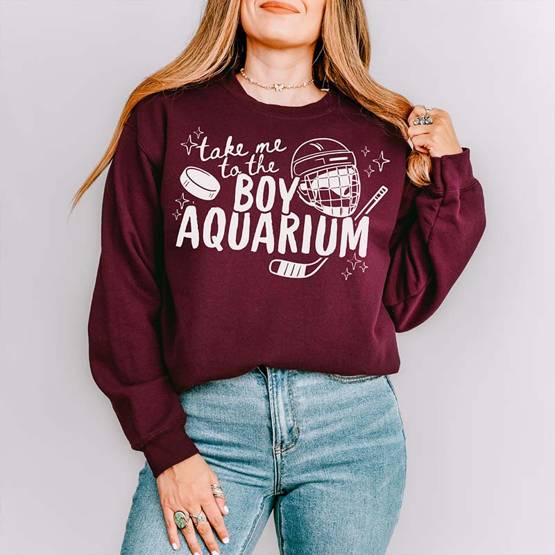 Take Me to the Boy Aquarium Hockey Sweatshirt