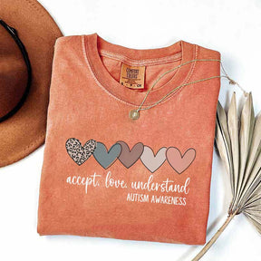 Accept Love Understand Autism Acceptance T-Shirt
