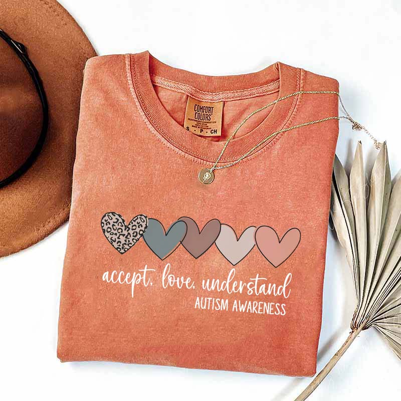 Accept Love Understand Autism Acceptance T-Shirt