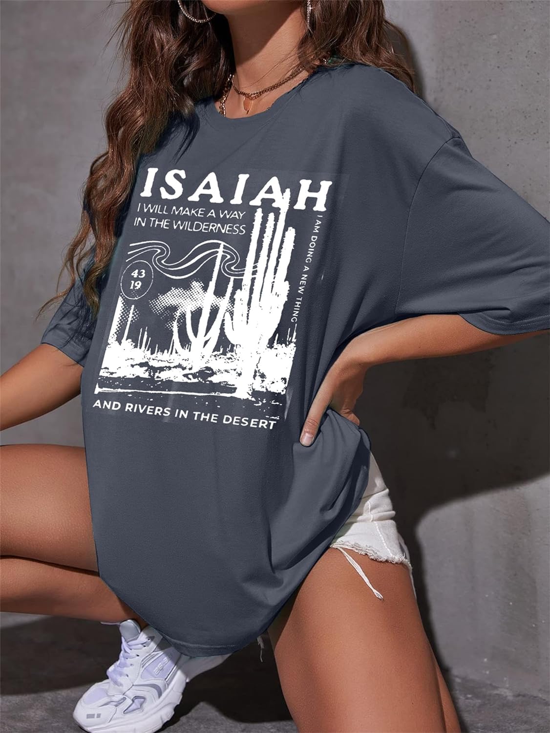 Übergroßes, christlich-religiöses T-Shirt für Frauen