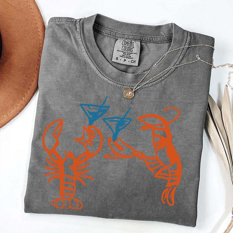 Lobster Crab Martini T-Shirt