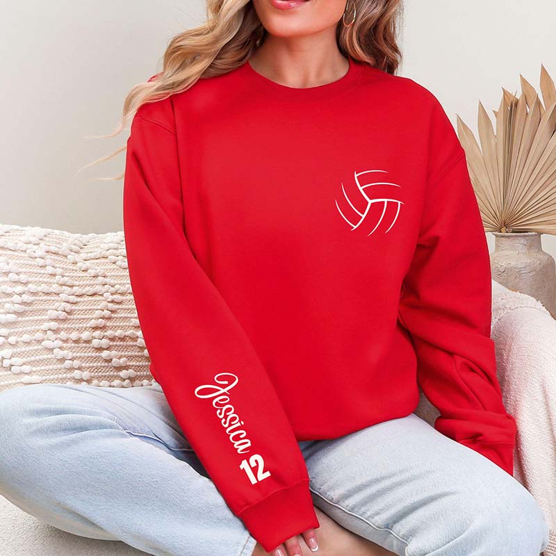 Personalized Volleyball With Name & Number Sweatshirt