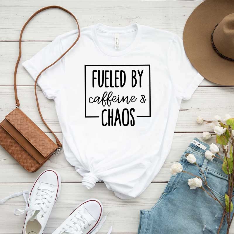 Fueled By Caffeine And Chaos T-Shirt
