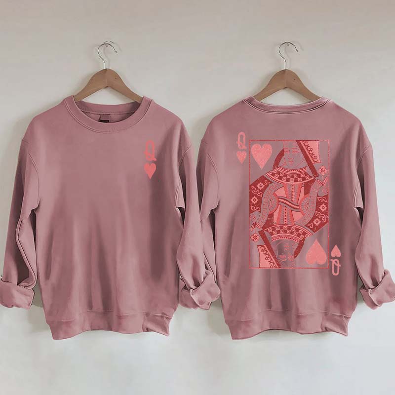 Queen of Hearts Valentines Sweatshirt