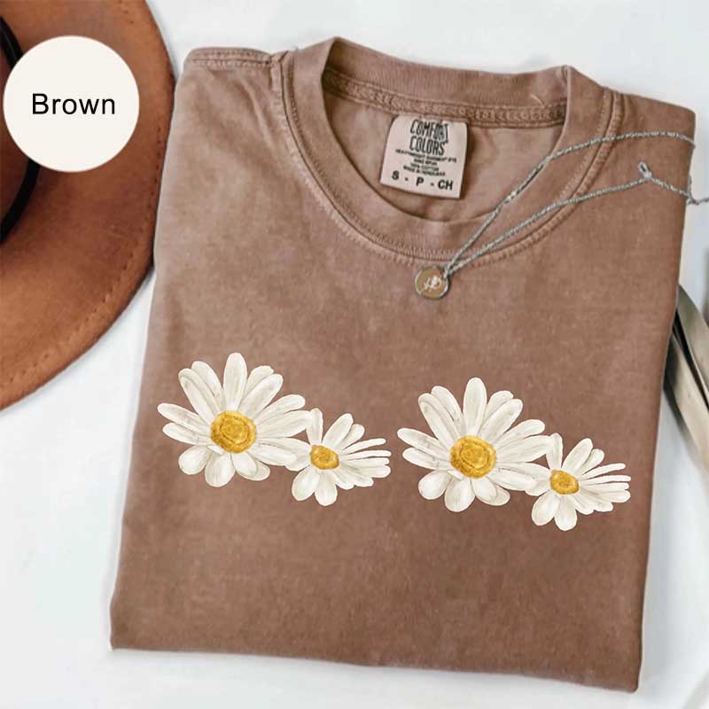 Daisy Summer Birth Month Flower T-Shirt