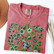 Pressed Flowers Comfort Colors T-Shirt