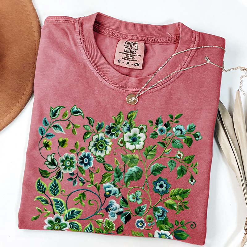 Pressed Flowers Comfort Colors T-Shirt