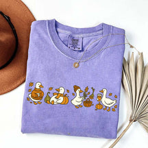 Fall Goose Vibes Autumn Coffee Pumpkin T-Shirt