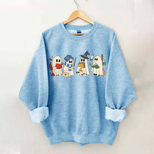 Halloween Ghosts Reading Book Sweatshirt