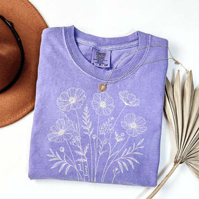 Comfort Color Flowers Lover GIfts T-Shirt