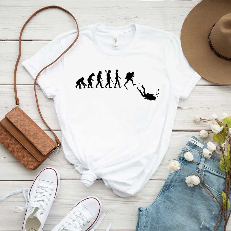 Scuba Diving Evolution Funny Diver T-Shirt