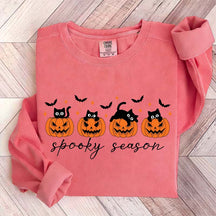 Spooky Season Black Cats Pumpkin Sweatshirt