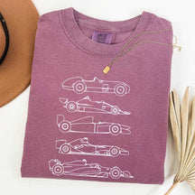 Evolution of a F1 Car Race T-Shirt