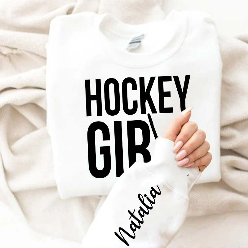 Custom Hockey Girl Sweatshirt
