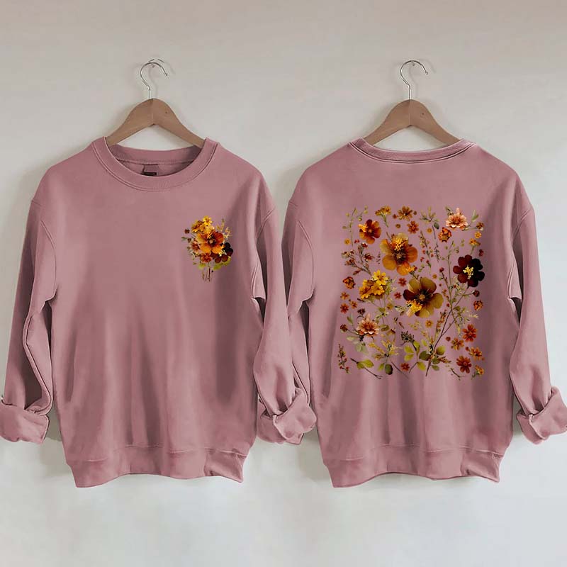 Autumn Cottagecore Autumn Floral Sweatshirt