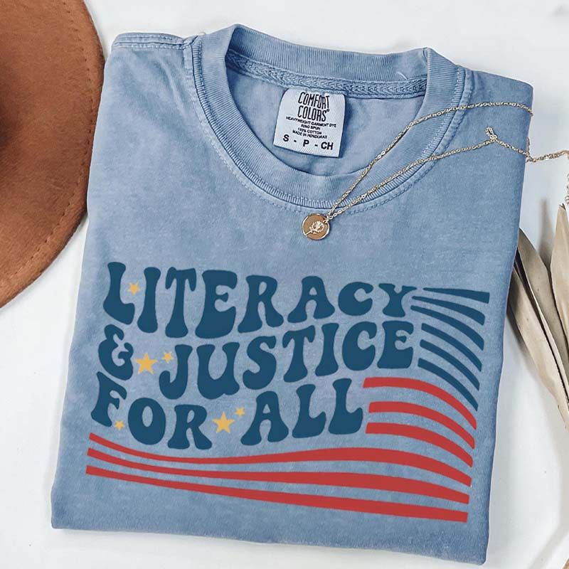 Literacy And Justice For All T-Shirt