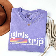 Custom Girls Trip Matching Friends Vacation T-Shirt