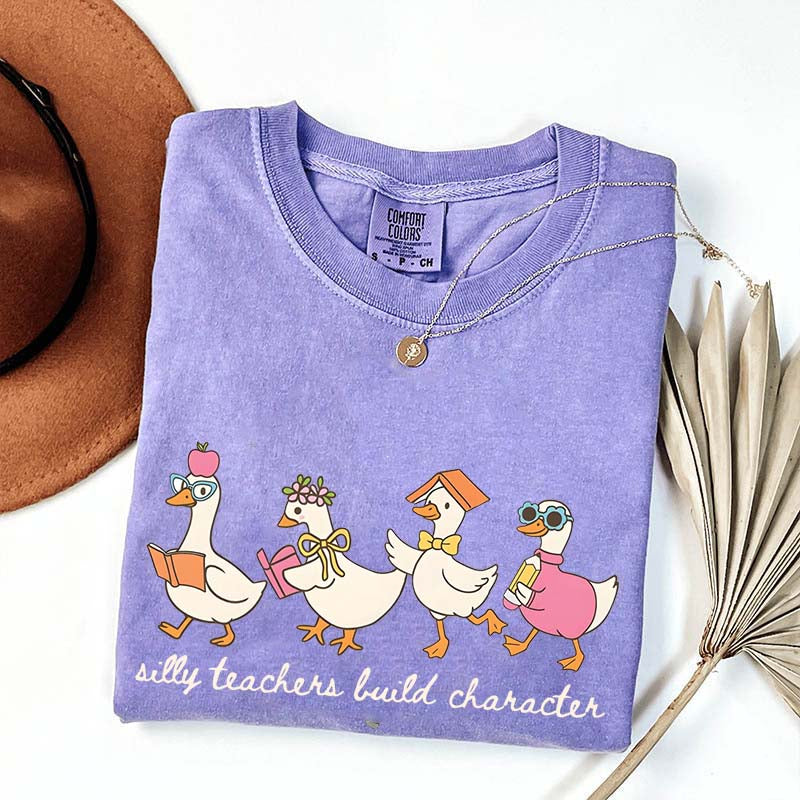 Silly Teachers Build Character T-Shirt