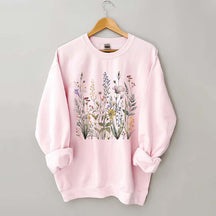 Pressed Flowers Watercolor floral Gender Sweatshirt