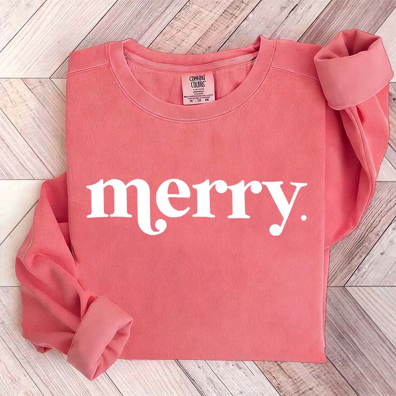 Minimalist Merry Christmas Sweatshirt