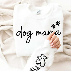 Custom Dog Mama Paws Funny Sweatshirt
