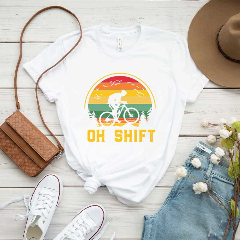 Oh Shift Mountain Biking T-Shirt