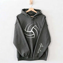 Personalized Volleyball Mom Name Hoodie