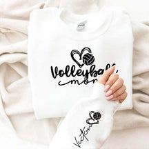 Custom Name Volleyball Heart Sport Sweatshirt