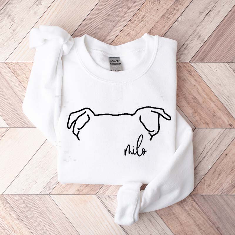 Custom Pitbull Mom Ears Sweatshirt