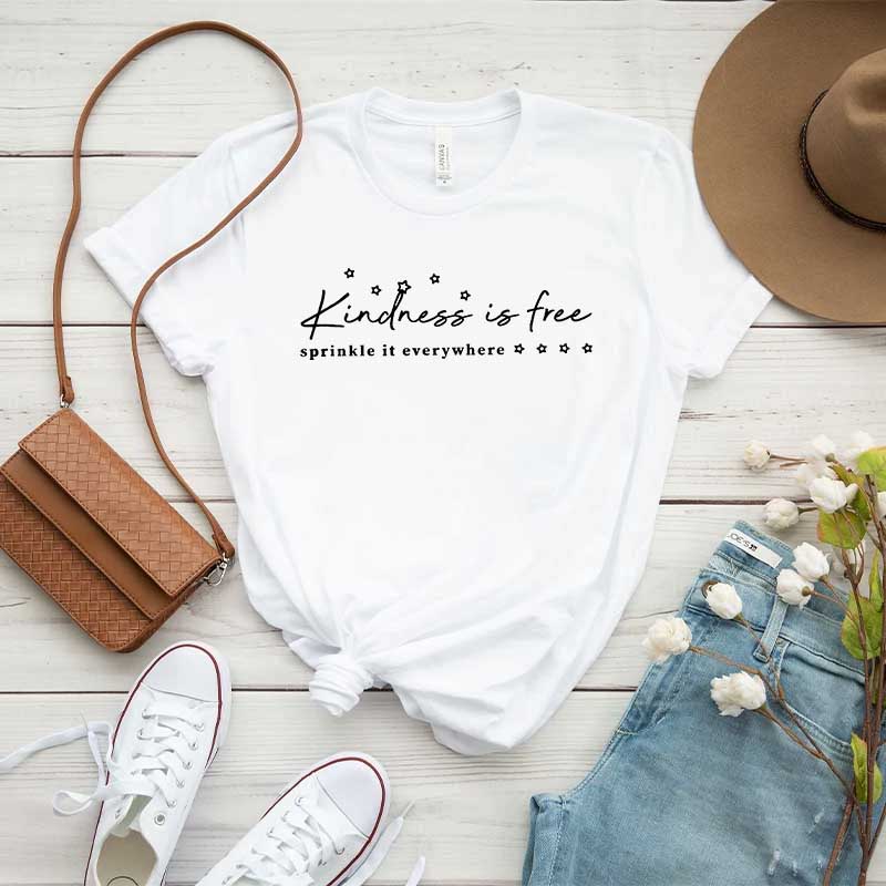 Inspirational Quotes Kindness Is Free T-Shirt