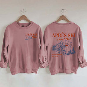 Retro Ski Lodge Warm Winter Sweatshirt